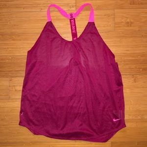 Women’s NIKE training tank red/pink size medium